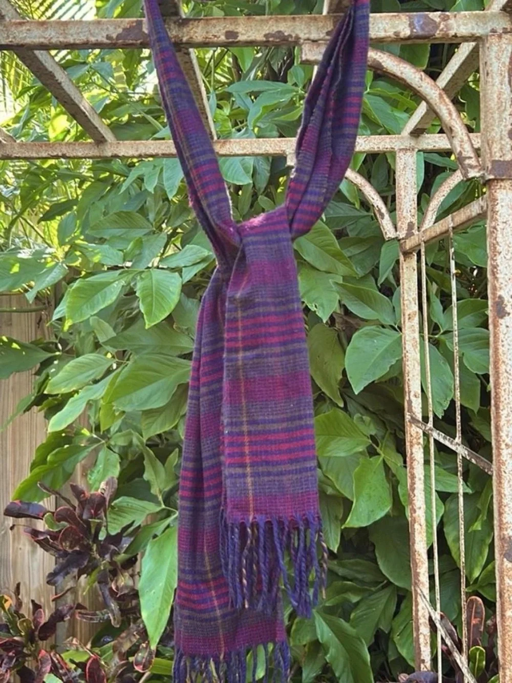 Christian Dior Monsieur Made in England Men's Plaid Scarf